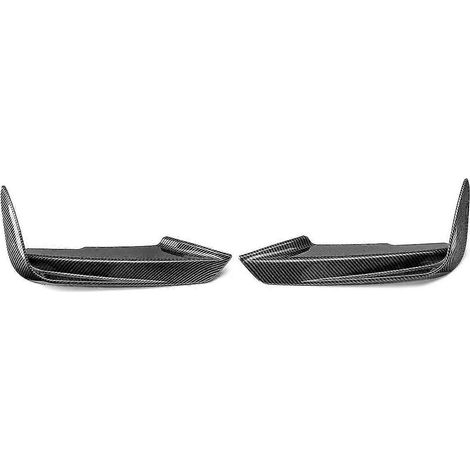 Schwarze/Carbon-Frontstoßstangen-Nebelscheinwerferblenden, Rahmensplitter, Zierleisten, Canards, Finnen, Nebelscheinwerfergehäuse für BMW F30 F31 M Sport 2012-2019 – Carbon-Optik