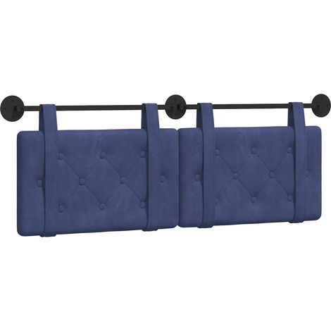 Maison Exclusive - Testiera sospesa Blu Polizia Velluto