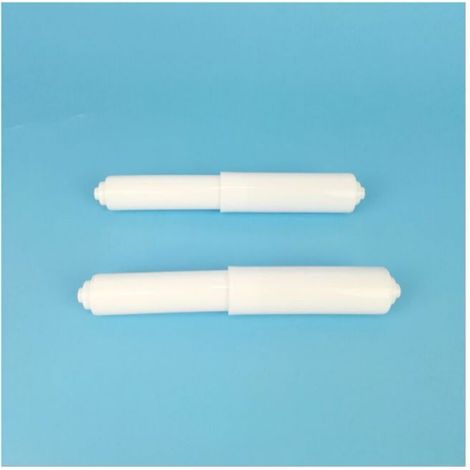 Rouleau A Ressort - Porte-Papier Hygiénique Blanc - Universel - 2 Pièces (1/4)
