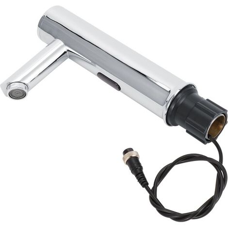 Robinet à capteur automatique G1/2 pouces, robinet d'eau de lavabo de salle de bains chaude et froide à Induction infrarouge (1/5)