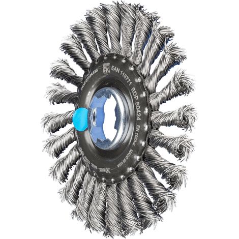 PFERD TOOLS Rundbürste gezopft RBG Ø 125x12 Bohrung 22,2 mm/X-LOCK Edelstahl-Draht-Ø 0,50mm Winkelschleifer (1/5)