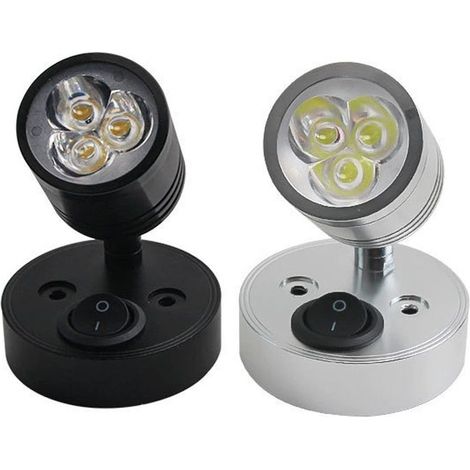 Deux pièces, lampes de lecture d'intérieur, appliques murales LED intérieures pour camping-car, spots pour voiture et yacht avec interrupteurs (1/5)