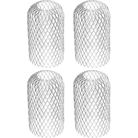 Filtro flessibile in alluminio per grondaie, diametro 8 cm, filtro a rete per la protezione dalle foglie, copertura per grondaie per proteggere le grondaie dalle foglie del tetto (1/4)