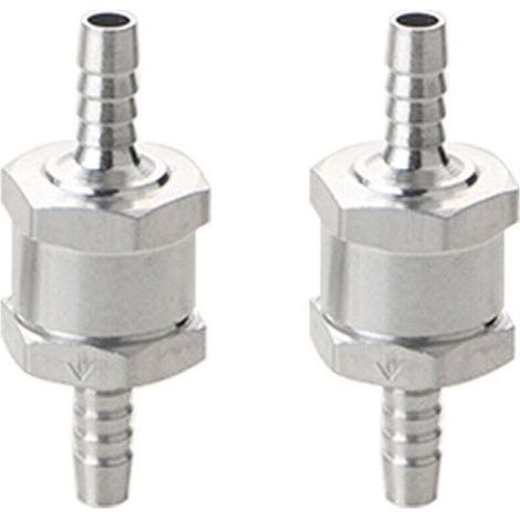 pair Stück 6 mm Aluminium-Kraftstoffrückschlagventil, Kraftstoffregelventil für Benzin-Diesel-Vergaser, Niederdruck-Kraftstoffsysteme (1/4)