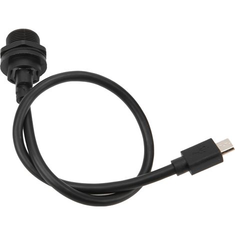 Connecteur USB étanche IP67 Micro USB femelle/mâle avec câble et prise E10MCTFF/MCAM (1 mètre)