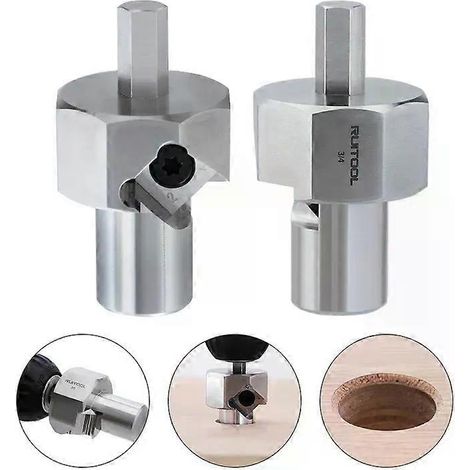 1 Stück Werkbank-Anfaswerkzeug aus Edelstahl, 20 mm (3/4 Zoll), Sechskantschaft, für elektrische Bohrmaschinen (1/4)