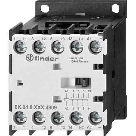 Finder 6K.04.9.024.4809 Tension nominale: 230 V Courant de commutation (max.): 20 A 3 NO (T), 1 NO (T) 1 pc(s)