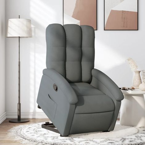 Fauteuil inclinable-Chaise de relaxation-Fauteuil Relax Gris foncé Tissu 530875 (1/5)