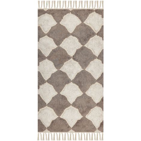 Teppich SINOP Beige 80 x 150 cm Baumwolle (1/5)