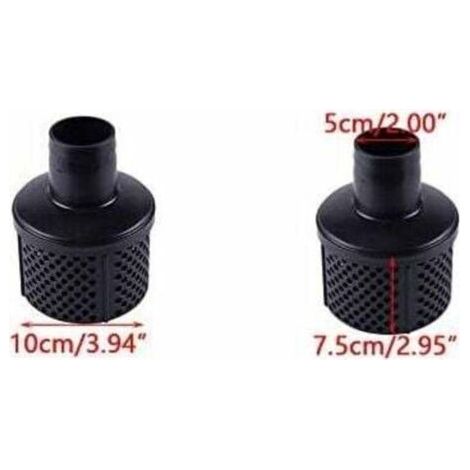 QORVA-2pcs Filtre filtre pompe d'aspiration tuyau pour évacuation des eaux usées inondation des eaux usées (2 pouces)