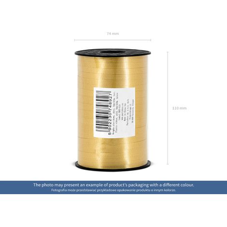 Nastro di plastica, azzurro, 5 mm/225 m