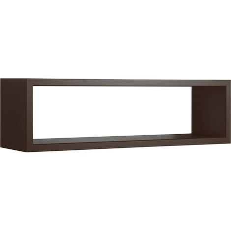 Estante de pared rectangular mod. Regolo Wengue (1/5)