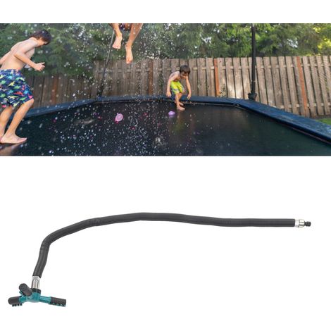 Trampoline d'été pour enfants avec tuyau d'arrosage rotatif - Jeu d'eau de jardin ludique et rafraîchissant pour les activités estivales en plein air-AUTRES (1/5)