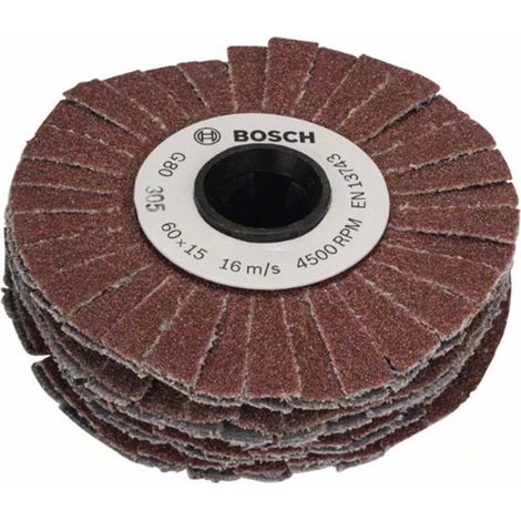 Rodillo flexible BOSCH 15 mm con grano 80 para PRR / TEXORO - 1600A00154