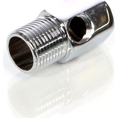Adaptador de rosca angular macho/hembra de 20,6 mm (1/2") / hembra de 12,91 mm (1/4")