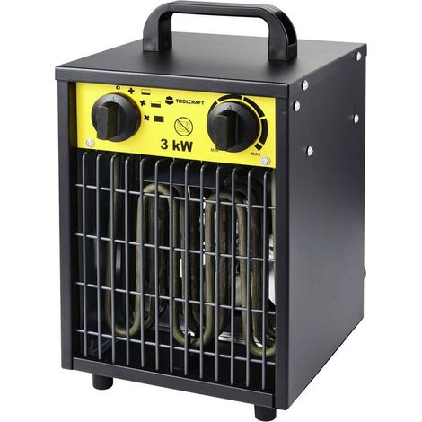 [GEBRAUCHT] B-Ware Toolcraft Bauheizer Heizlüfter 3000W Gebläseheizer IP24 Überhitzungsschutz (1/2)