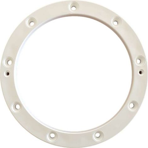 Bride de bonde de fond de piscine – Compatible bondes Hayward 3252/3253 – Diamètre intérieur 151 mm – Matière ABS – Coloris blanc