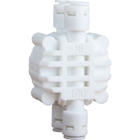 Pcs 1/4 inch 4-Way Auto Shut Off Valve, Push Fittings for Reverse Osmosis Water Filter System (1/5)