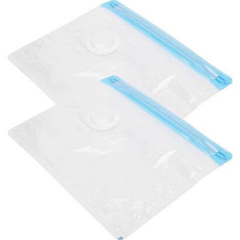 2 Sacs de Rangement sous Vide pour Économiser de l'Espace, Sac de Voyage Compressé avec Entrée d'Air de 3,5 cm, Dimensions 28x22 cm