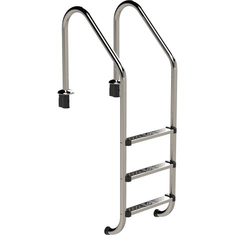 Eichenwald Poolleiter Modell 56 Tiefbeckenleiter weite Ausladung Leiterlänge 959mm 3 Stufen
