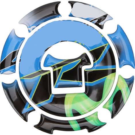 Autocollant Réservoir Moto Réfléchissant Protection Résine pour Honda CBR1000RR Bleu Vert (1/5)