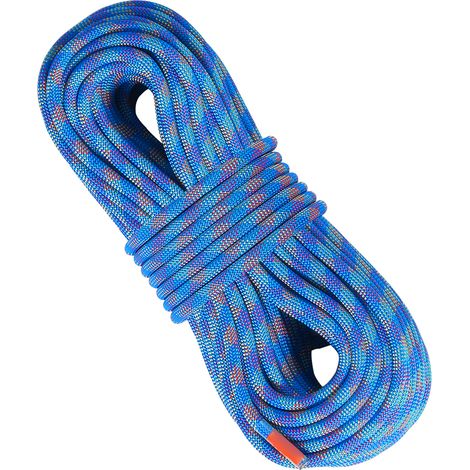 Mophorn Cuerda de Escalada dinámica de 10,2 mm, 50 m/164 pies, Cuerda Azul para Escalada en Roca para Exteriores, tensión de rotura de 25 KN, Fibra elástica con Ganchos de Acero. Ideal para escapes (1/5)