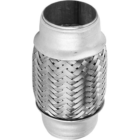 GARRYFIZH Tuyau d'échappement double tressé 1,5 po x 4 po, tuyau flexible, tissage serré pour Jetta Honda