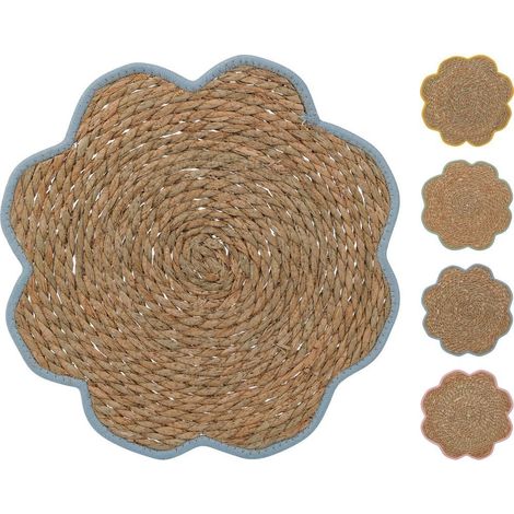 MANTEL RAFIA INDIVIDUAL 37CM COLORES SURTIDOS