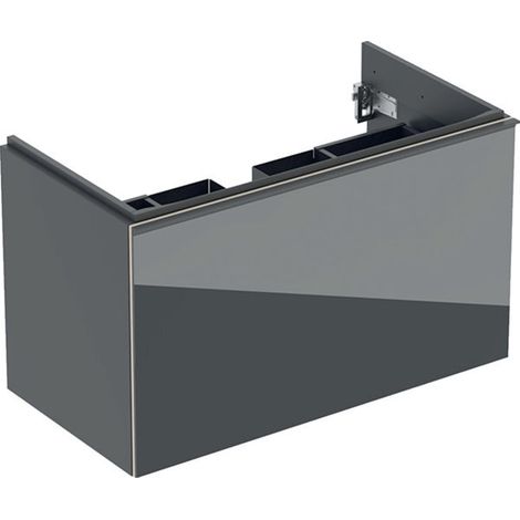 Geberit Acanto Lavabo 500612, 890x535x476mm, Color (frente/cuerpo): Vidrio Lava / Lava lacado mate - 500.612.JK.2 (1/3)