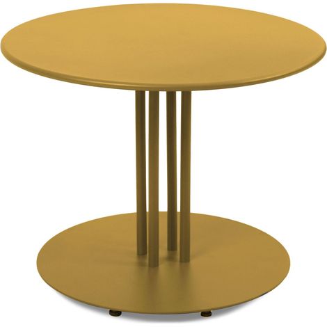 Table basse de jardin jaune 50 cm