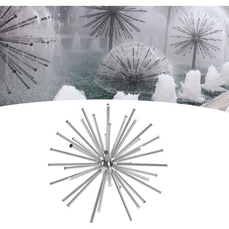 Acierinox [Boquilla de fuente de acero inoxidable] + Diente de león + G1in + Alta resistencia con instalación de tubería de 30 para jardines (1/5)