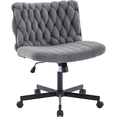 Sedia da ufficio, seduta ampia, supporto ergonomico, GRIGIA (1/2)