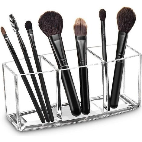 Acryl-Make-up-Pinsel-Organizer, transparenter Pinselhalter