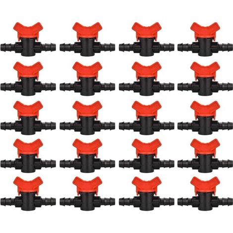 20 Pack Irrigation Switch Valves, 16mm Drip Irrigation Valve, 16mm Valve (1/5)
