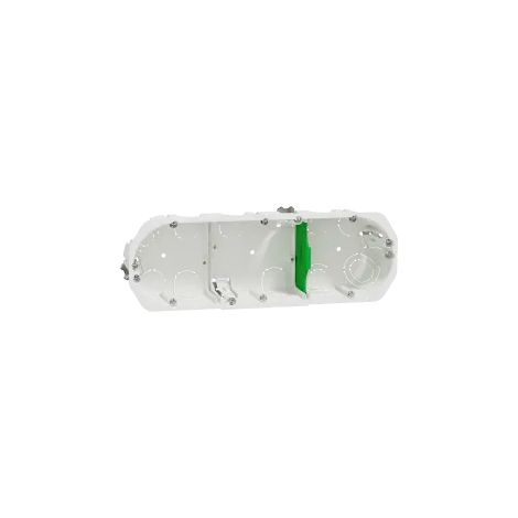 Multifix - boîte d'encastrement - Ø 67mm - prof 40mm - 3 postes entraxe 71 mm (IMT35934) (1/5)