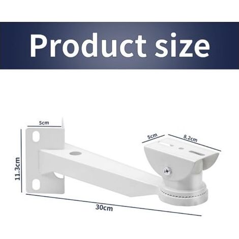 Support Camera d'angle Surveillance Exterieur, Support Metal Massif avec 2 Boucles Verticale Montage sur Poteau pour CaméRa de SéCurité, pour Cameras VidéOsurveillance, Panneaux Solaires