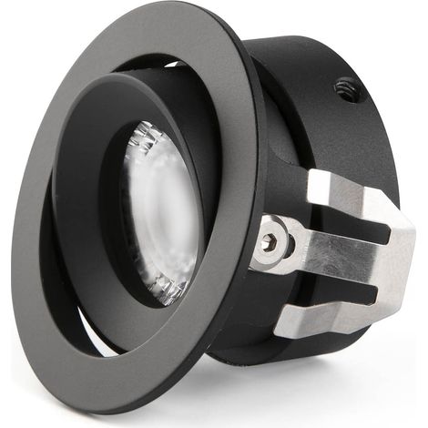 KIVI Lampada incasso regolabile nero 5W 2700K 36° IP44 (1/4)