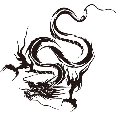 Autocollant et Toit Voiture PVC de Dragon pour Noir à Décoratif (1/5)