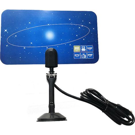 Antenne TV numérique HD portable ultra-mince avec amélioration du signal pour la télévision numérique (1/5)
