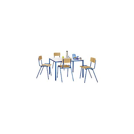 eurokraft basic  Set di tavoli e sedie multiuso  1 tavolo  4