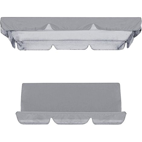 1 Bâche de remplacement, Polyester 210D imperméable, Résistante aux déchirures, Pour balançoire de jardin 3 places (1/5)