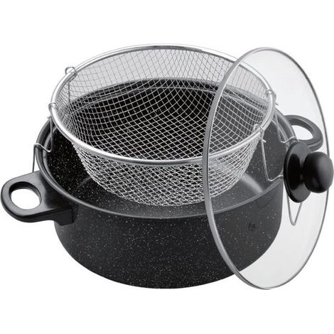 Friteuse avec panier Ø 26 cm, revêtement antiadhésif (1/2)
