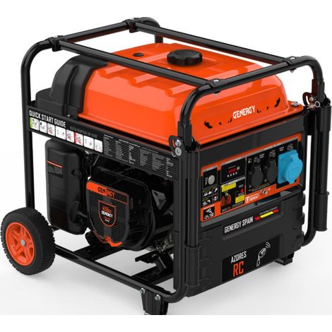Groupe électrogène 10000W monophasé 230V – Démarrage télécommande 50m – Moteur essence 4 temps – Autonomie jusqu'à 12.5H – Genergy (1/3)