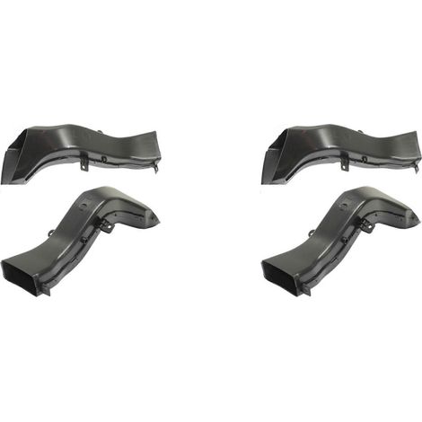 2 paires de supports de radiateur avant gauche et droit, conduits d'admission d'air en plastique noir 51748054229 51748054230 pour BMW Série 3 F30 F31 (1/5)