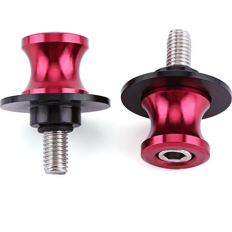Jeffergarden Moto CNC support arrière bras oscillant bobine curseurs support bras oscillant bobines (8 mm, rouge) (1/3)