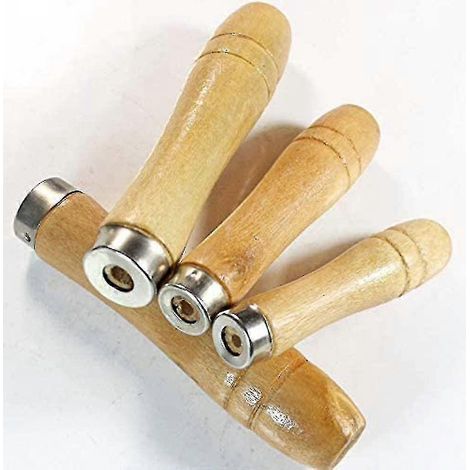 Lot de 15 manches de limes en bois, 90 mm, pour le bois, pour une utilisation pratique dans l'entretien, la réparation et le bricolage.-AquaForge (1/4)