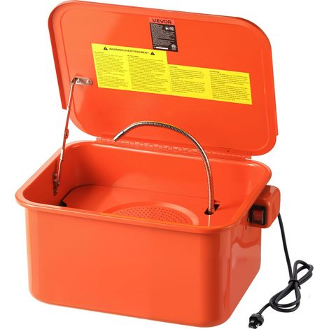 Fontaine de Nettoyage, Fontaine de Dégraissage, Cuve de Nettoyage 19 L, Capacité Solvant 13 L, Bac de Lavage pour Pièces Mécaniques Auto Garage Atelier, Nettoyeur Portable avec Pompe Électrique (1/5)