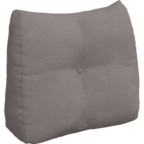 Coussin de Dos Taupe 60 x 24 x 50 cm tissu
