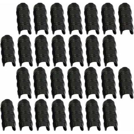 30pcs 32mm Serre Clips,Pinces à Tuyau pour la Fixation des Housses au Jardin Serres,des Films,des Plantes, (1/4)