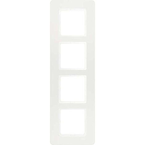 Marco 4 elementos Hager By Berker Q7 10146189 Blanco Mate
